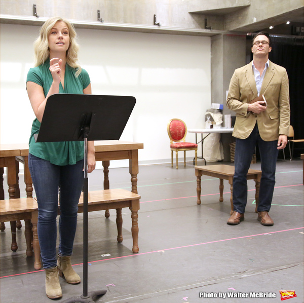 Photo Coverage: In Rehearsal with Matt Bogart, Whitney Bashor & the Cast of HIMSELF AND NORA Image