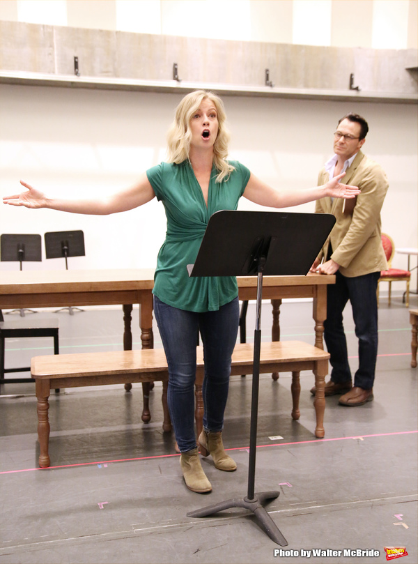 Photo Coverage: In Rehearsal with Matt Bogart, Whitney Bashor & the Cast of HIMSELF AND NORA Image