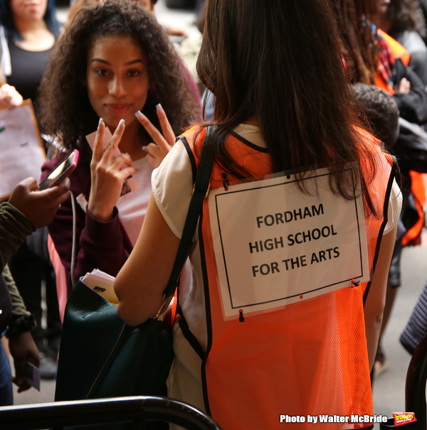 Photo Coverage: NYC High School Students Arrive for HAMILTON's Next #EduHam! Image