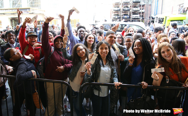 Photo Coverage: NYC High School Students Arrive for HAMILTON's Next #EduHam! Image