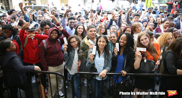 Photo Coverage: NYC High School Students Arrive for HAMILTON's Next #EduHam! Image