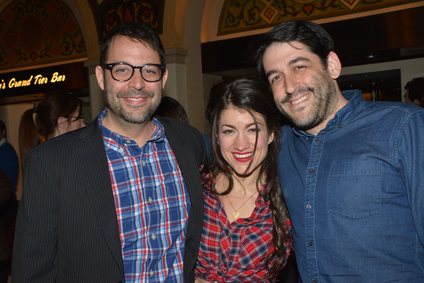 Steve Rosen, Sarah Stiles and Evan Cabnet Photo