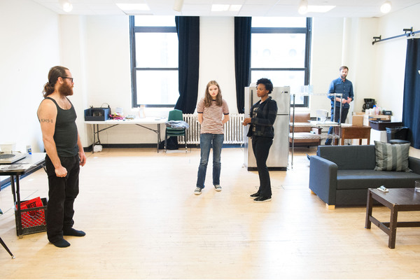 Photo Flash: In Rehearsal for Adam Rapp's THE PURPLE LIGHTS OF JOPPA ILLINOIS at Atlantic Theater Compny Image
