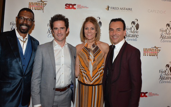 Michael-Demby Cain, Andy Blankenbuehler, Joy Blankenbuehler and Joe Lanteri Photo