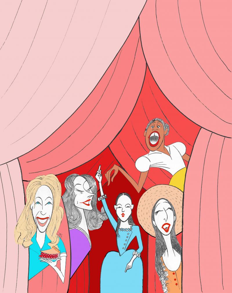 BWW Exclusive: Ken Fallin Draws the Stage - The Best Leading Actress in a Musical Tony Nominees! Image