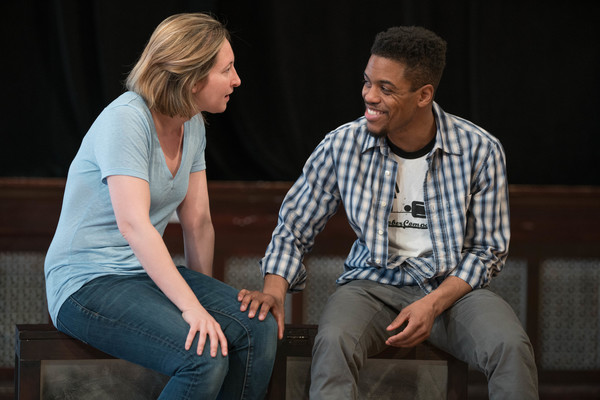 Jessie Fisher as Marianne and Jon Michael Hill as Roland Photo