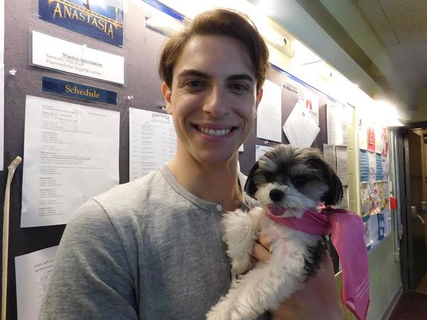 Photo Flash: Tinkerbelle the Dog Visits Cast of ANASTASIA at Hartford Stage Image