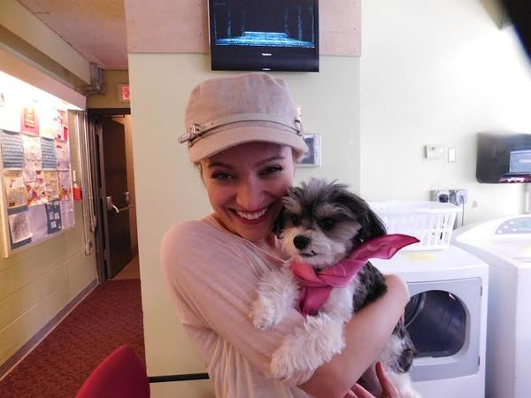 Photo Flash: Tinkerbelle the Dog Visits Cast of ANASTASIA at Hartford Stage Image