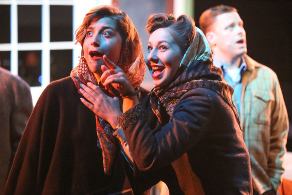 Larissa White and Victoria Valentine, singing "A Risk You Take," in New Line Theatre' Photo