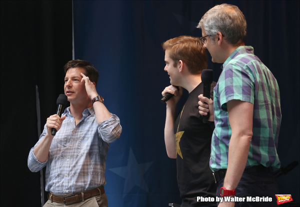  Sean Hayes, Rory O'Malley, and Mo Rocca  Photo