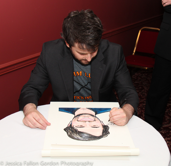 Photo Coverage: Tony Nominee Alex Brightman's Portrait Joins the Walls at Sardi's! Image