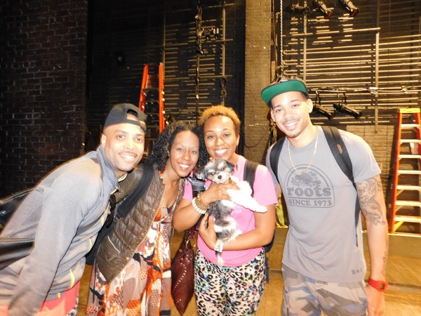 Photo Flash: Tinkerbelle the Dog Visits Broadway's SHUFFLE ALONG Image