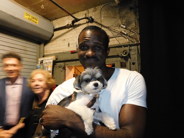 Photo Flash: Tinkerbelle the Dog Visits Broadway's SHUFFLE ALONG Image