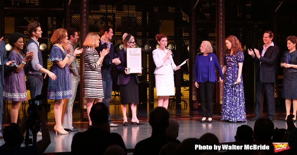 Carole King with the cast  Photo