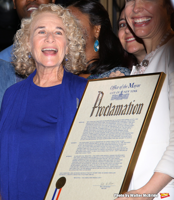 Photo Coverage: Carole King Helps BEAUTIFUL Celebrate 1000 Performances on Broadway!  Image