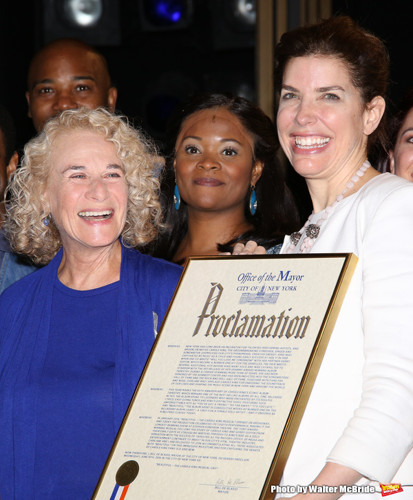 Photo Coverage: Carole King Helps BEAUTIFUL Celebrate 1000 Performances on Broadway!  Image