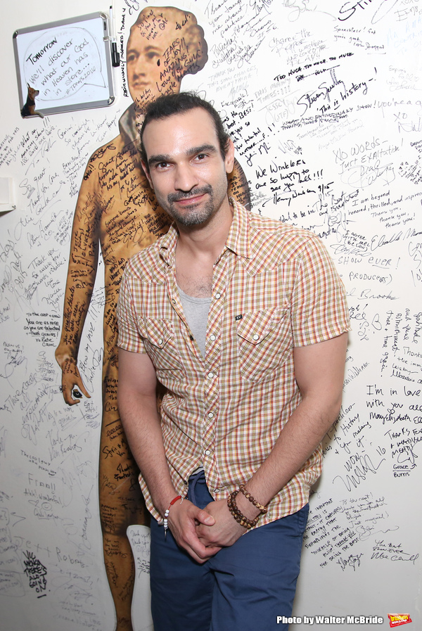 Exclusive Photo Coverage: Hangin' with the Hamiltons- Backstage with Lin-Manuel Miranda & Javier Muñoz! Image