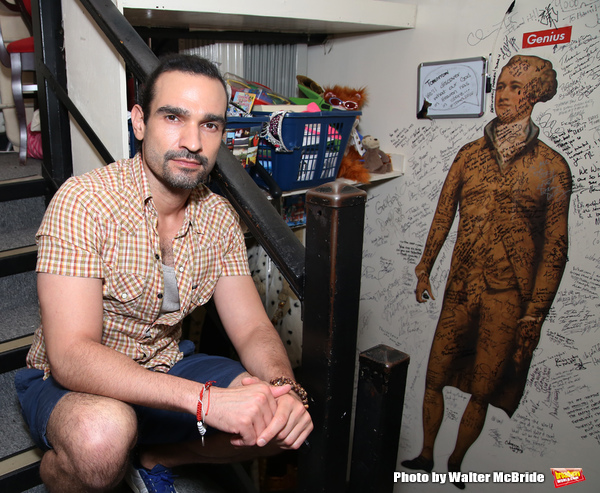 Exclusive Photo Coverage: Hangin' with the Hamiltons- Backstage with Lin-Manuel Miranda & Javier Muñoz! Image