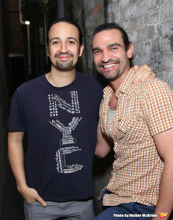 Exclusive Photo Coverage: Hangin' with the Hamiltons- Backstage with Lin-Manuel Miranda & Javier Muñoz! Image