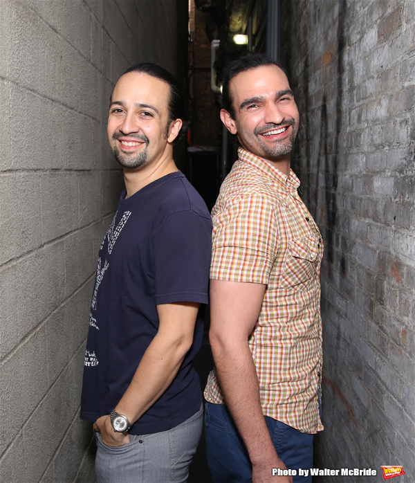 Exclusive Photo Coverage: Hangin' with the Hamiltons- Backstage with Lin-Manuel Miranda & Javier Muñoz! Image