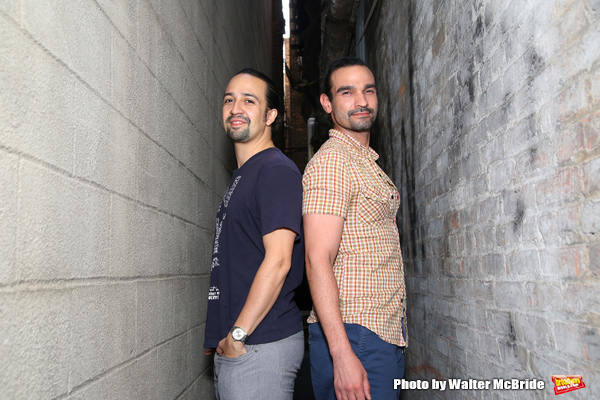 Exclusive Photo Coverage: Hangin' with the Hamiltons- Backstage with Lin-Manuel Miranda & Javier Muñoz! Image