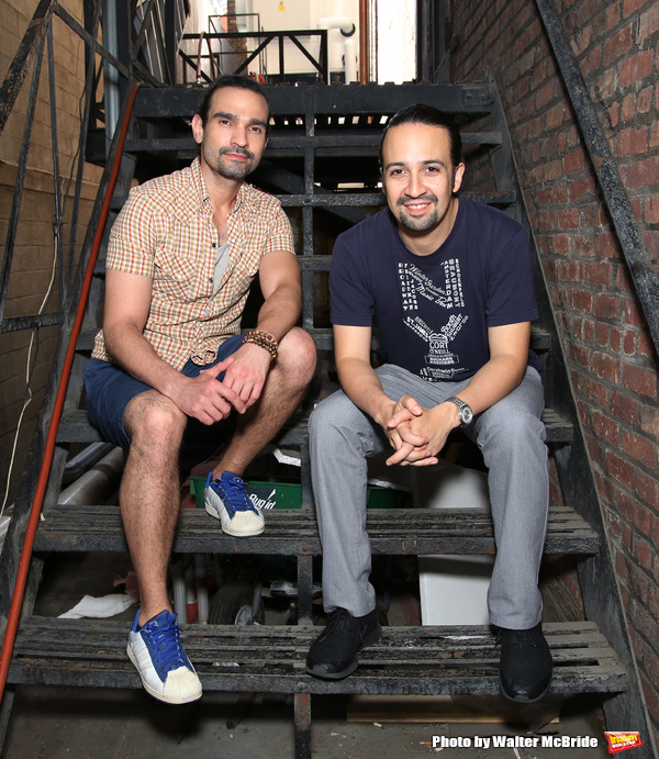 Exclusive Photo Coverage: Hangin' with the Hamiltons- Backstage with Lin-Manuel Miranda & Javier Muñoz! Image