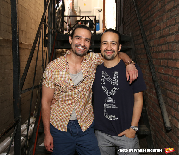 Exclusive Photo Coverage: Hangin' with the Hamiltons- Backstage with Lin-Manuel Miranda & Javier Muñoz! Image