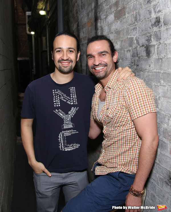 Exclusive Photo Coverage: Hangin' with the Hamiltons- Backstage with Lin-Manuel Miranda & Javier Muñoz! Image