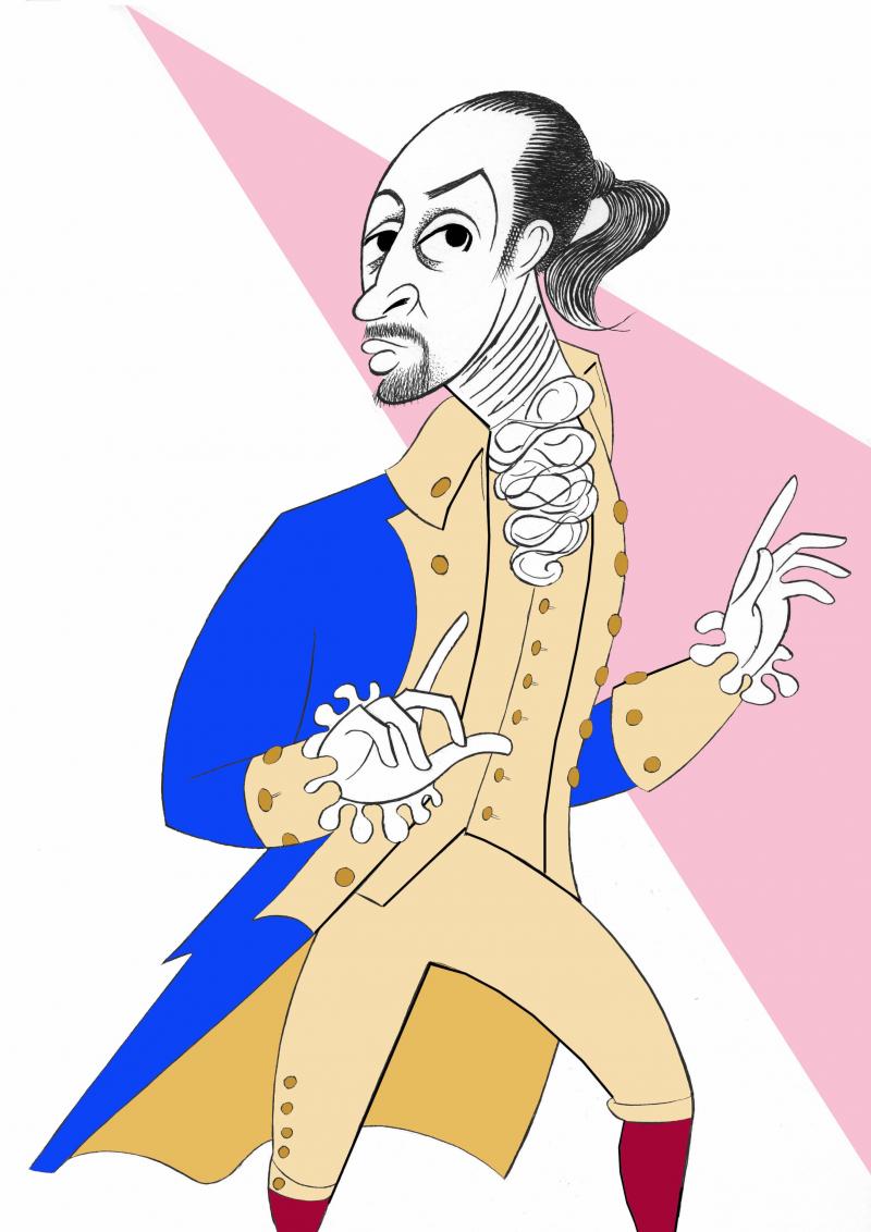 BWW Exclusive: Ken Fallin Draws the Stage - HAMILTON's Lin-Manuel Miranda Image