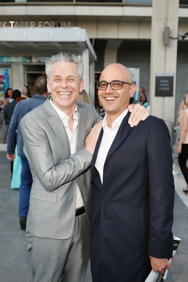 CTG Artistic Director Michael Ritchie and playwright Ayad Akhtar Photo