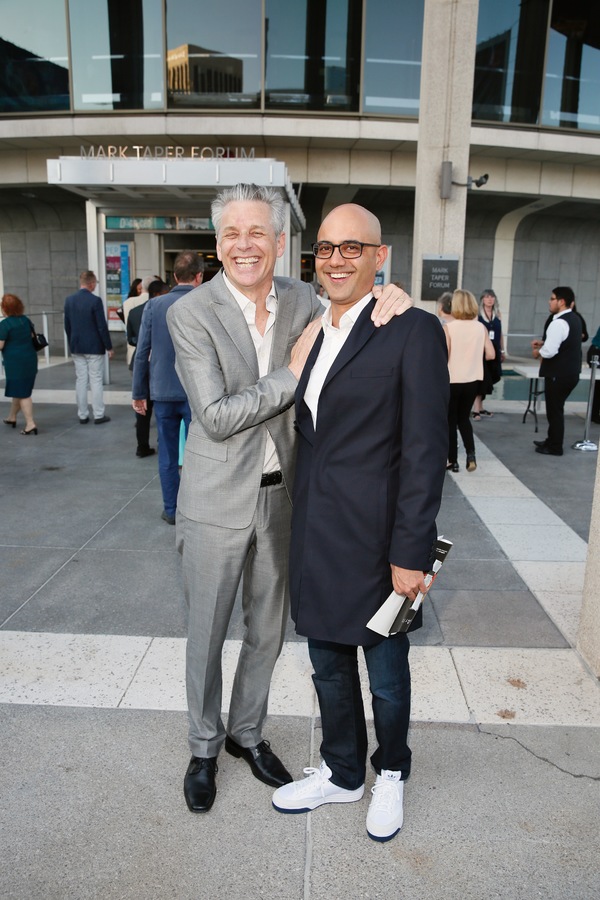 Michael Ritchie and playwright Ayad Akhtar Photo
