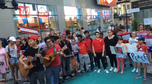 Photo Flash: Broadway Youth Perform 'Imagine' for Peace in Orlando Image