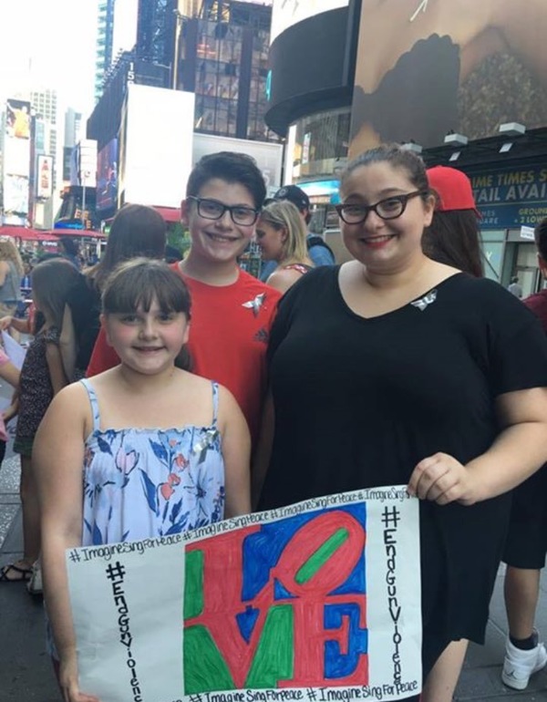 Photo Flash: Broadway Youth Perform 'Imagine' for Peace in Orlando Image