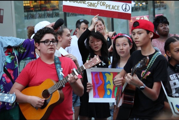 Photo Flash: Broadway Youth Perform 'Imagine' for Peace in Orlando Image