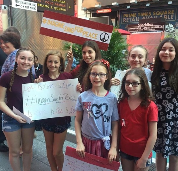 Photo Flash: Broadway Youth Perform 'Imagine' for Peace in Orlando Image