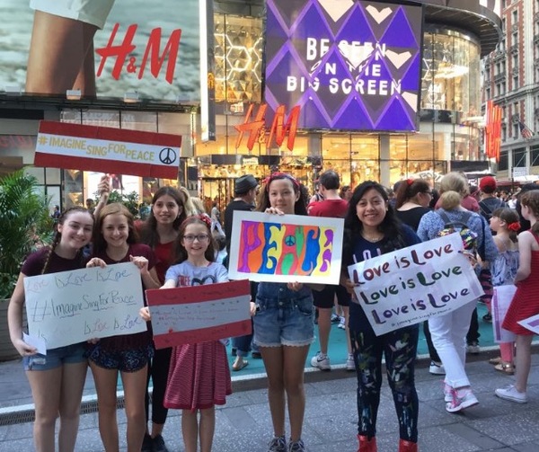 Photo Flash: Broadway Youth Perform 'Imagine' for Peace in Orlando Image