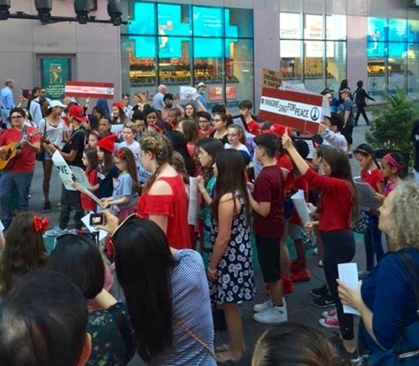 Photo Flash: Broadway Youth Perform 'Imagine' for Peace in Orlando Image