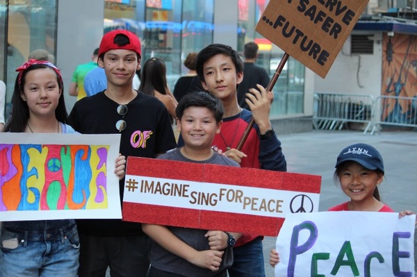 Photo Flash: Broadway Youth Perform 'Imagine' for Peace in Orlando Image