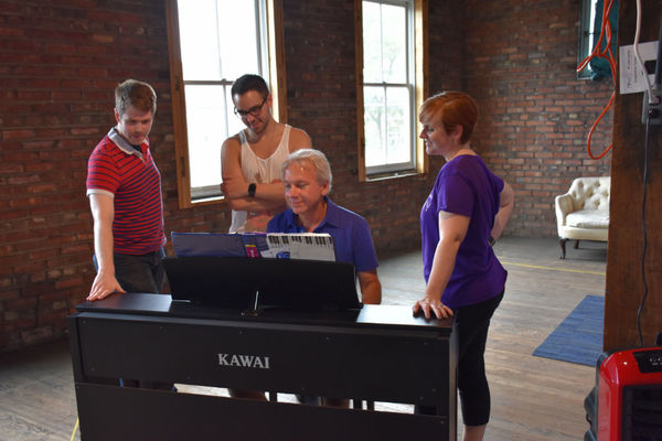 Photo Flash: First Look at Rehearsals of BOOK OF MERMAN, Opening 7/14 Image