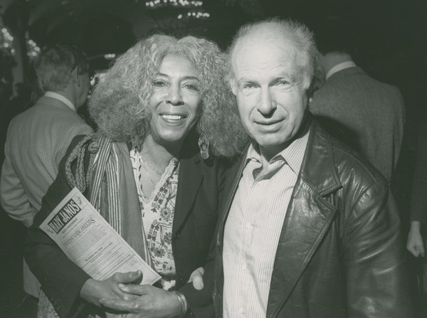 Ellen Stewart with director Peter Brook, date and photographer unknown. Photo