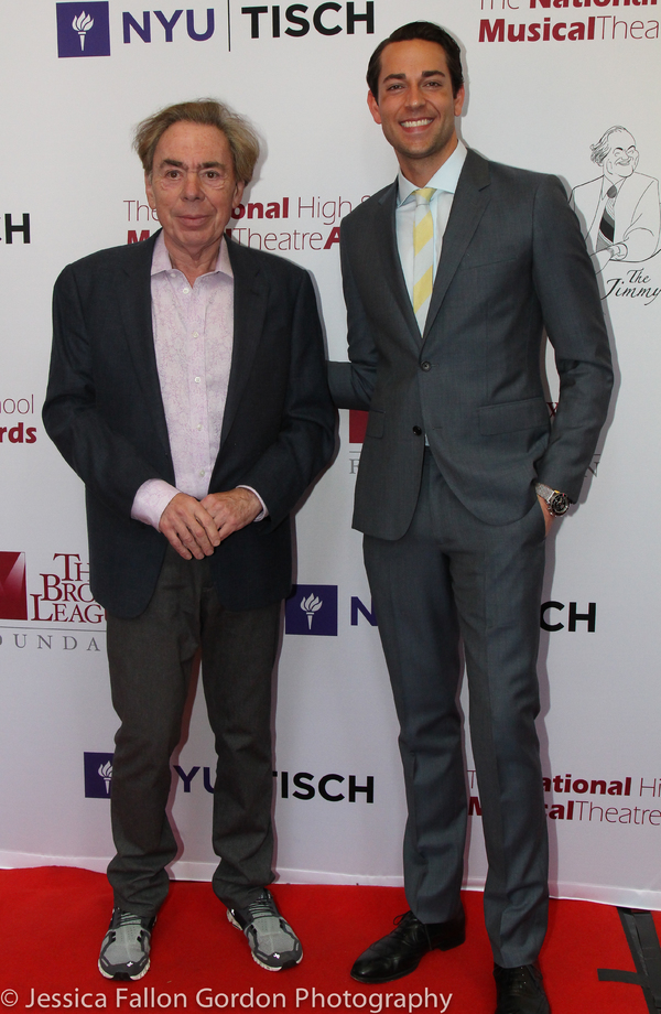Andrew Lloyd Webber and Zachary Levi Photo