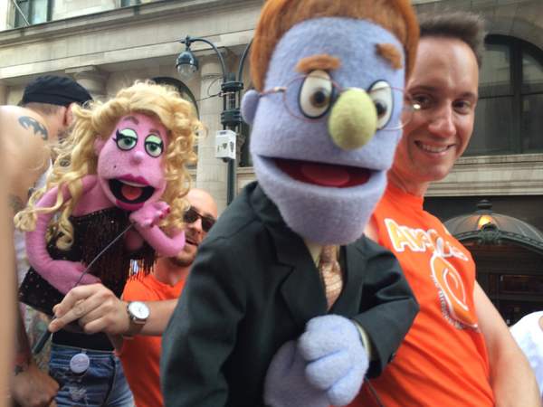 Photo Flash: Cast of AVENUE Q Marches in NYC Pride Parade! Image