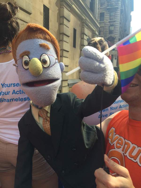 Photo Flash: Cast of AVENUE Q Marches in NYC Pride Parade! Image