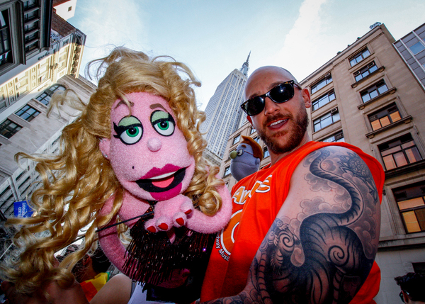 Photo Flash: Cast of AVENUE Q Marches in NYC Pride Parade! Image