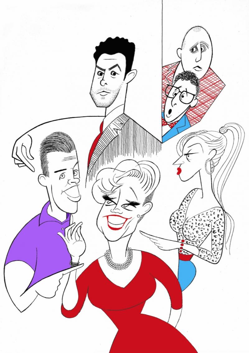 BWW Exclusive: Ken Fallin Draws the Stage - The Cast of SHEAR MADNESS! Image