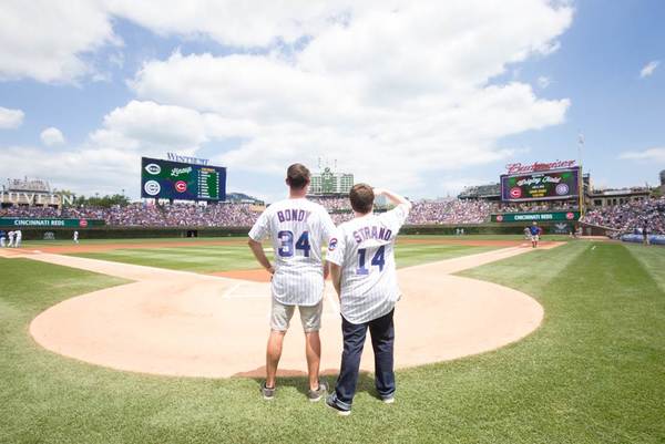 Photo Flash: THE BOOK OF MORMON's Ryan Bondy Pitches, Sings National Anthem at Wrigley Field Image