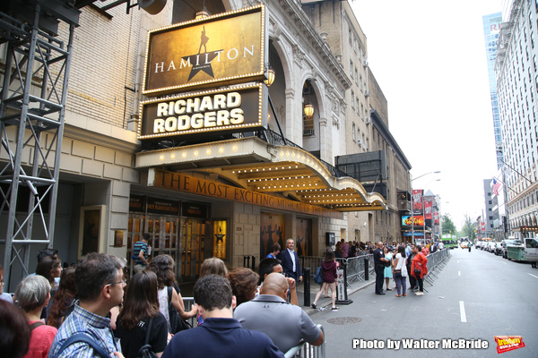 Photo Coverage: Fans Gather for Lin-Manuel Miranda's Final Performance in HAMILTON Image
