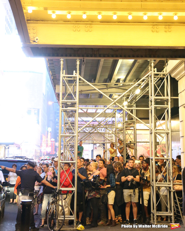 Photo Coverage: Fans Gather for Lin-Manuel Miranda's Final Performance in HAMILTON Image
