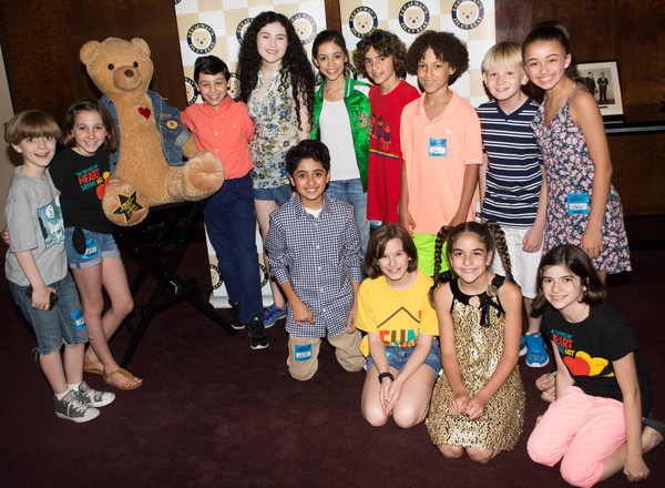 Broadway's SCHOOL OF ROCK and FUN HOME casts with Ziggy Bear and Jenna Ortega (Disney Photo