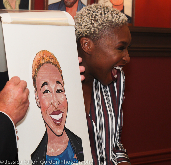 Photo Coverage: Tony Winner Cynthia Erivo Unveils Her New Portrait at Sardi's! Image